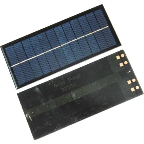Hot Sale 10PCS/Lot 2.5W 6V Solar Panel Solar Cell DIY Small Solar Charger Polycrystalline Education Kit 213*92*3MM Free Shipping
