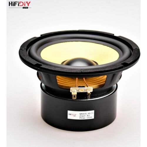 HIFIDIY LIVE HIFI speakers 6.5 inch 6" Midbass Woofer speaker DIY Unit 8 OHM 120W Glass fiber vibratory basin Loudspeaker K6.5S