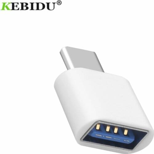 KEBIDU USB 3.0 Type-C OTG Adapter Type C USB-C OTG Converter Cable USB Female to Type C Male Converter for Android Phones