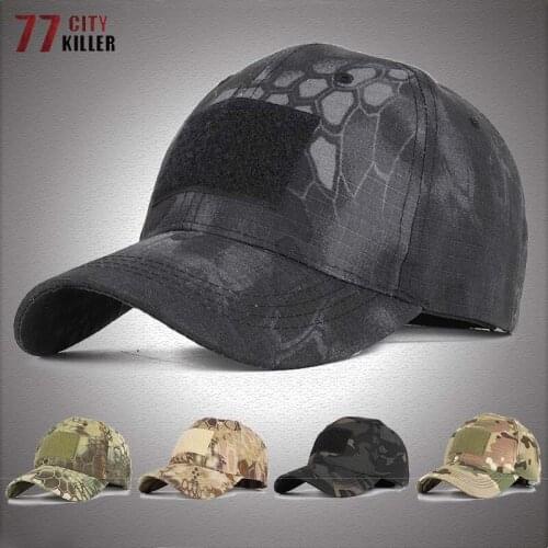 Camouflage Tactical Army Caps Men Outdoor Sport Adjustable Fishing Hunting Hike Sun Hats Mens Military Snapback Baseball Cap
