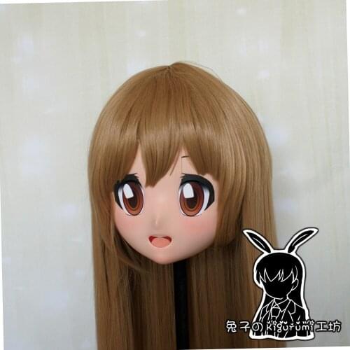 Rabbit 108) Resin Cross-Dress Lolita Girl Head BID Doll Mask Japanese Anime Production.I.G Yuzuriha Inori Kigurumi Mask Cosplay