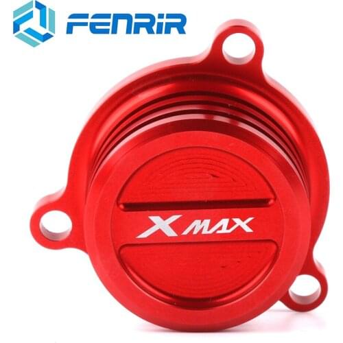 FENRIR Motorcycle CNC Aluminum Alloy Engine Oil Filter Cover Cap for Yamaha XMAX250ABS XMAX300 XMAX400 2018