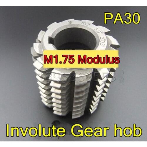 M1.75 Modulus PA30 degrees HSS Involute Gear hob 55x50x22mm Gear cutting tools Free shipping
