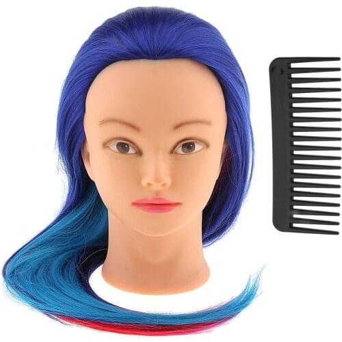 Salon Cosmetology Hairdressing Practice Training Mannequin Head Mount Hole