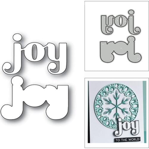 New Joy Word Regular Script 2020 Metal Cutting Dies for DIY Scrapbooking and Card Making Decorative Embossing Craft No Stamps