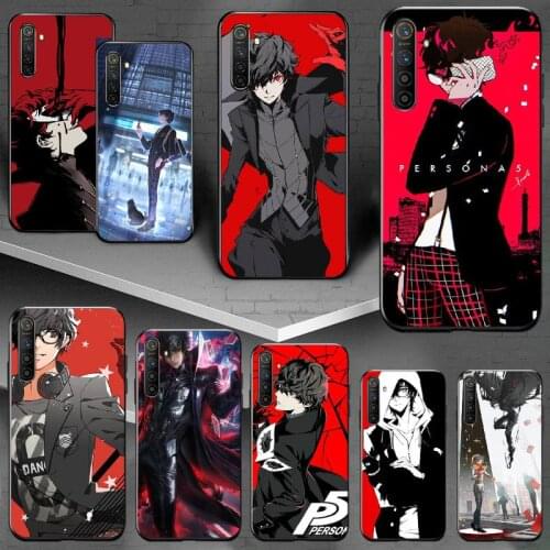 PENGHUWAN Persona 5 p5 Soft Silicone Black Phone Case For OPPO Realme 5 3 2 Pro F7 F9 F11 F3 RENO Cover