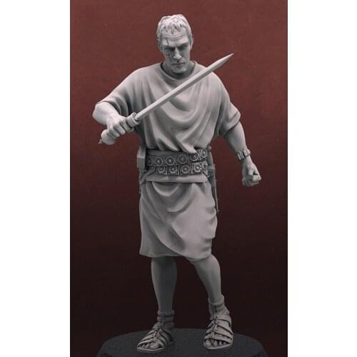 New Unassembled 1/32 ancient stand warrior with sword Resin Figure Unpainted Model Kit