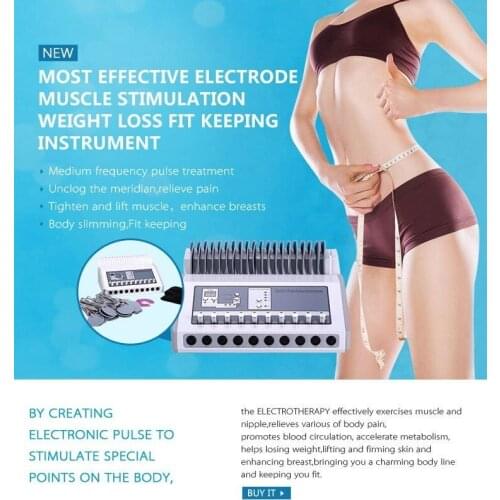Portable Electro Muscle Stimulation machine/impulse muscle stimulator machine electro breast stimulation