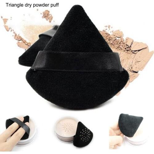 Triangle Shape Powder Puff Washable Mini Cosmetics Soft Cotton Face Powder Lightweight Puff Makeup Tools