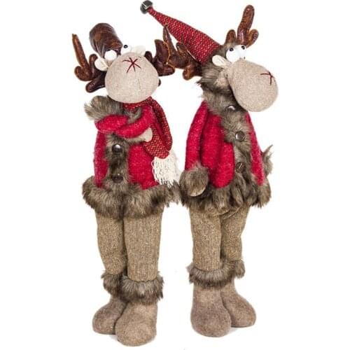 Christmas Deer Doll Ornament Christmas Decoration for Home Innovative New Year Gift Christmas Decoration