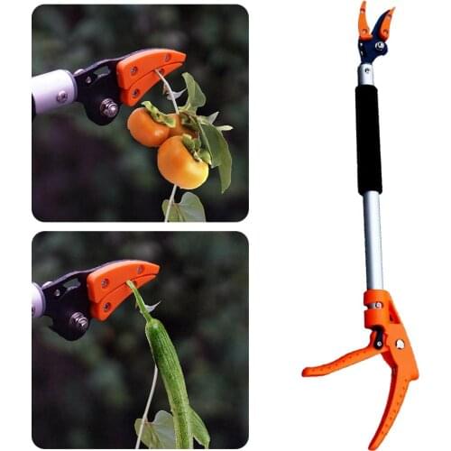 0.6M Tree Pruner Fruit Picker Duable Pruning Tool Ratchet Secateur Telescopic Handle Tree Cutter Garden Supplies Branch Lopper