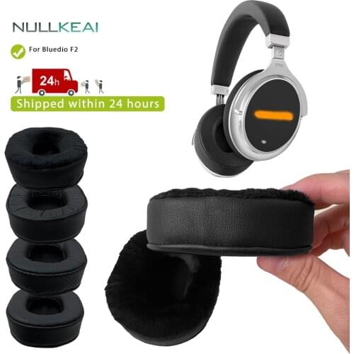 NULLKEAI Replacement Thicken Leather Earpads For Bluedio F2 Headset Memory Sponge Cushion Sleeve