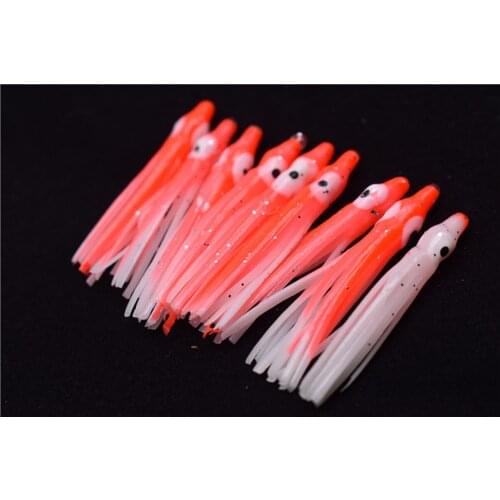 Luminous squid fishing lures 4 cm 9 cm golden gun road and bionic bait soft iron hook bait hook bait