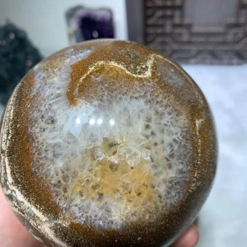 Ocean jasper crystal spherical Quartz cristal, healing crystal home decoration collection 2021