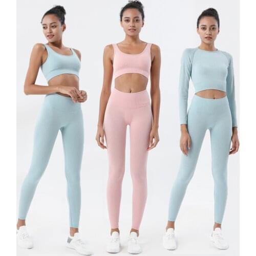 Women Gym Yoga Sets Clothing 2021 New Runing Suit Ropa Deportiva Mujer Fitness Set Sport Clothing Yoga Fitness Suit Dropshipping