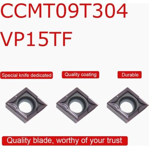 10PCS CCMT09T304 VP15TF Carbide Inserts Internal Turning CCMT09 High Quality CNC Lathe Tool Accessories For SCLCR Toolholder