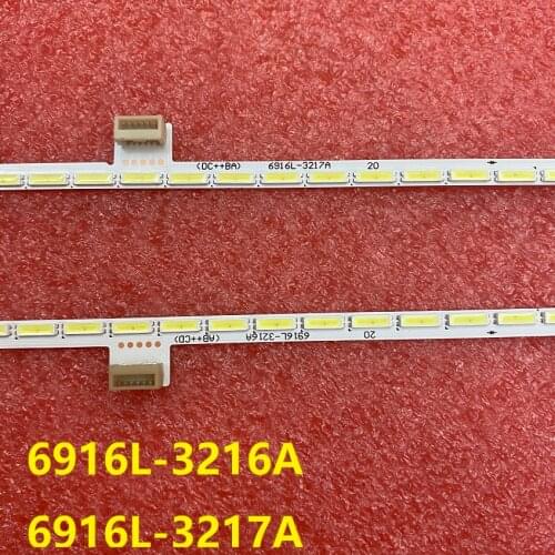 2 PCS/set LED backlight bar for Dell U3219Q LM315WR1 SSB2 6916L-3216A 6916L-3217A 315A46 R L