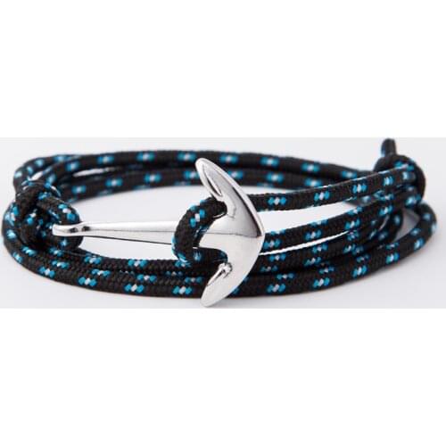 Retro Alloy Anchor Bracelet Multilayer Leather Risers Bracelet for Women&Men Friendship Bracelets