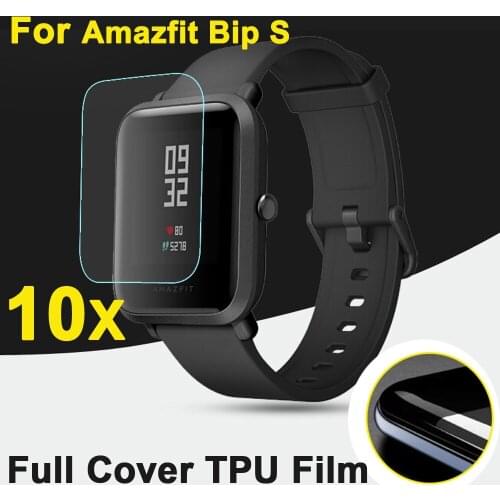 For Huami Amazfit Bip S T Rex Sport SmartWatch Full Cover Screen Protectors,10pcs/lot Soft TPU Anti-Explosion Protective Film