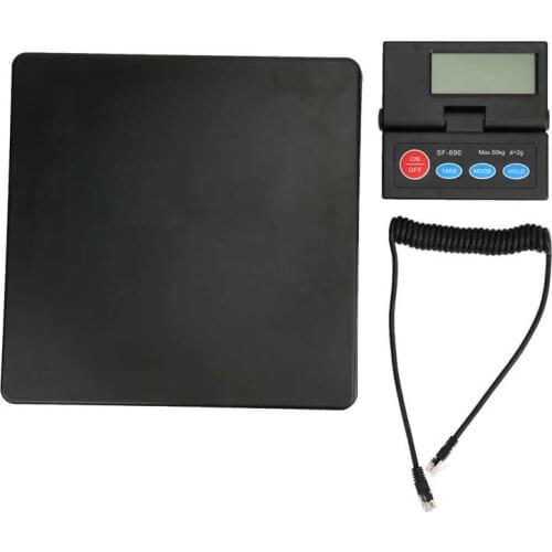 Electronic platform scale 50kg/2g Electronic scale Display measurement tool G/KG/LB/OZ Accuracy 2g 25 x 25cm/9.8 x 9.8in