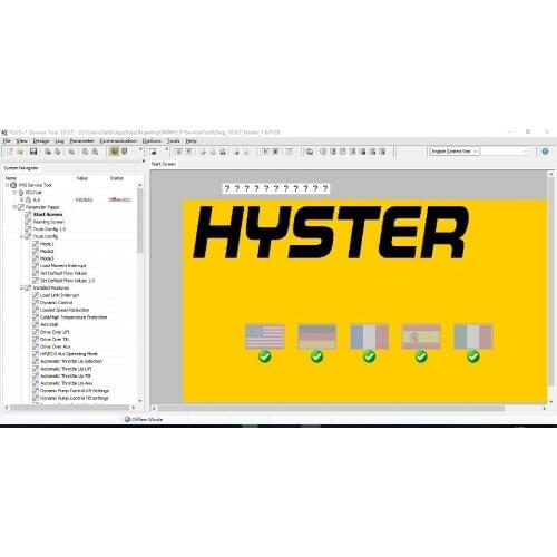Hyster and yale Hydraulic service tool 10.0.7