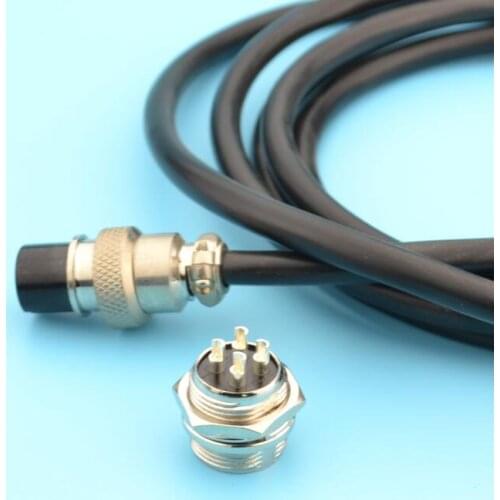 GX16 4 pins 16mm aviation connector with 1.5m cable