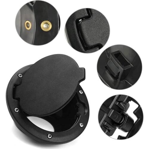 Firebug Jeep Gas Cap Cover Fuel Tank Fuel Filler Door Cover Gas Cap Cover For Jeep Wrangler JK & Unlimited 2007-2016 2/4 Door