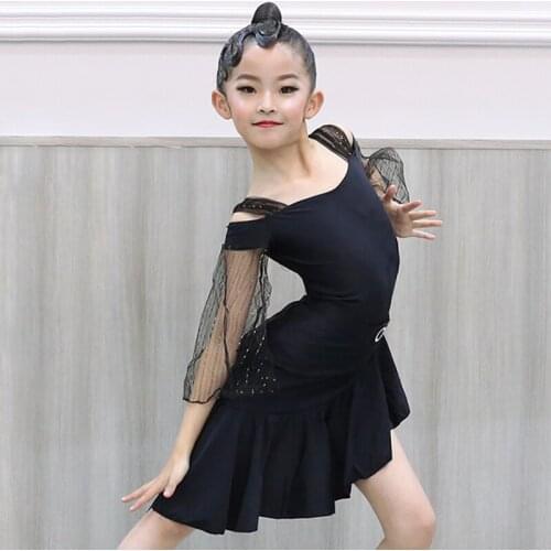 Summer Dress Latin Practice Wear Girls Stage Costume Tango Dancewear Salsa Dancer Outfit Designer Clothes Stage Costume DL7689