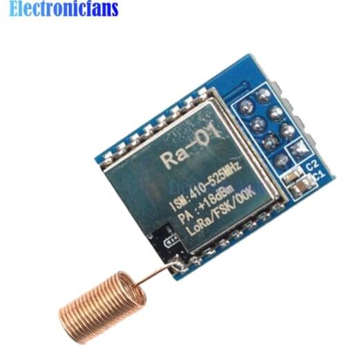 LoRa Module SX1278 433MHz Wireless Spread Spectrum Transmission Ra-01 DIY Kit SPI Interface with Antenna for Smart Meter Reading