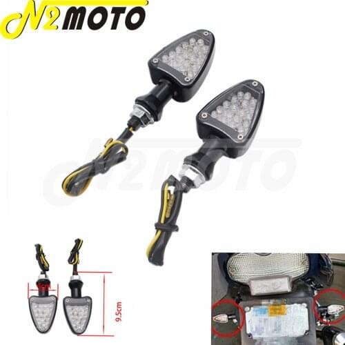 Motorcycle LED 10mm E-Mark Amber Light Turn Signal Indicators Light For Honda Suzuki Kawasaki Yamaha Blinker Flashing Light