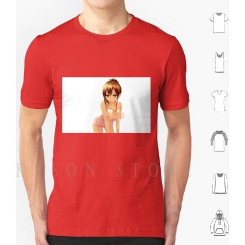 Waifu T Shirt Print For Men Cotton New Cool Tee Waifu Ecchi Pantsu Senpai Anime Manga Hentai