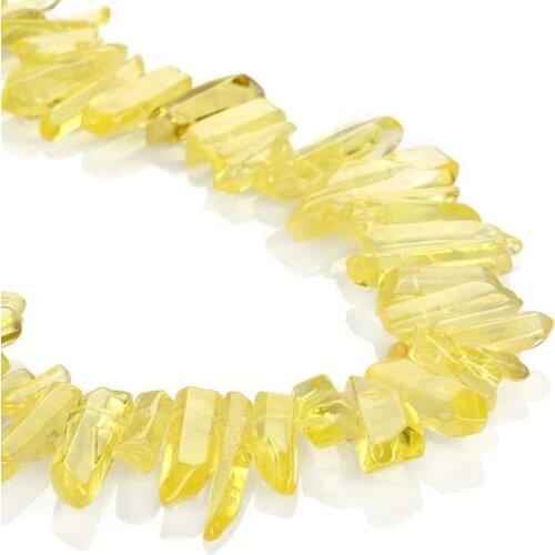 U2JF Natural Gemstones Smooth Chips Beads Free-Form Loose Beads for Jewelry Craft Healing Tumbled Chip Stone Beads