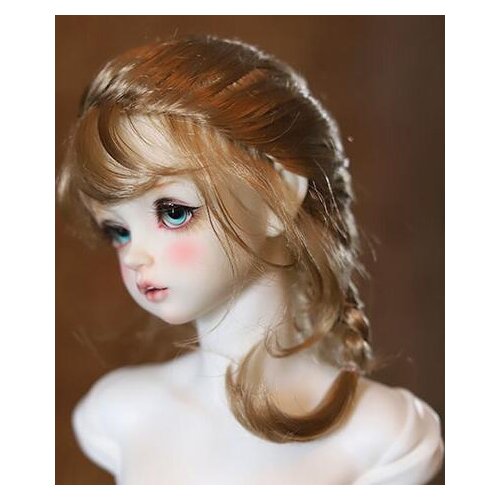 New BJD Doll Wig 22-23.5cm flaxen Imitation mohair ponytail Wig For 1/3 BJD SD DD Doll accessories