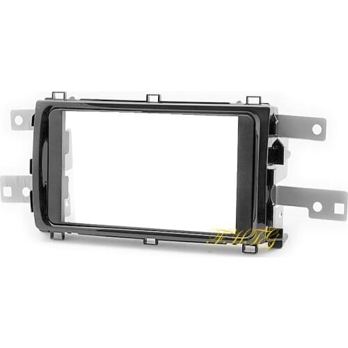 Car Radio Fascia,gps navigation fascia panel is suitable for 2014 TOYOTA AURIS (UV BLACK) , Double Din Car Audio Frame
