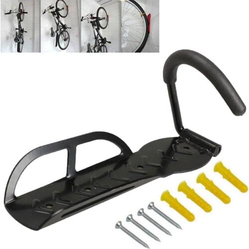 Bike Steel Wall Stand Holder Bicycle Hanger Hook Rack 30kg Capacity Bike Wall Mount Storage Rack Stands Wall Parking Racks