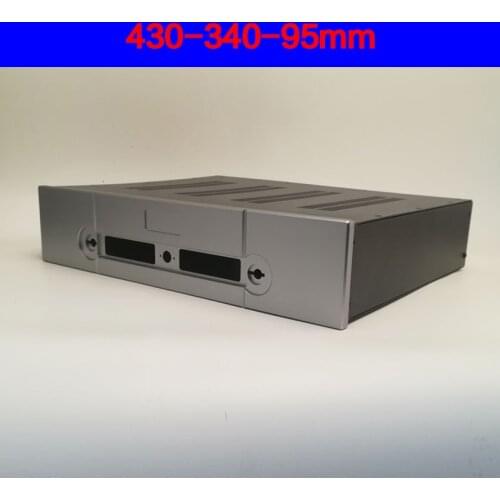 KYYSLB Imitation Gavin Preamp Amplifier Chassis Box House DIY Enclosure with Knob Power Base Feet Amplifier Case Shell