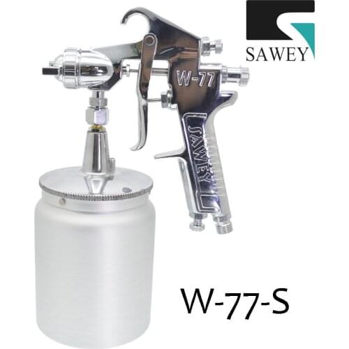 SAWEY W-77-S High Atomization Medium Hand Manual Air Paint Spray Gun,Ceramic Paint Sprayer ,1.5/2.0/2.5mm,FREE SHIPPING