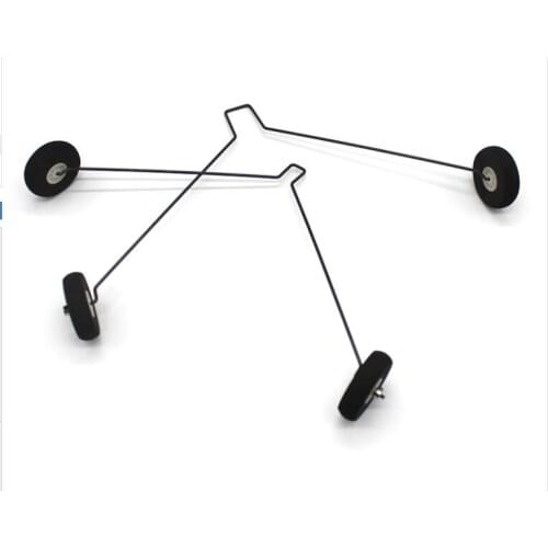 2 mm steel landing gear remote control aircraft fixed-wing glider model wheel bracket DIY aeromodelling toy accessories