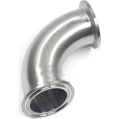 3" Tri Clamp x 76mm Pipe OD SUS 316L Stainless Steel 90 Degree Elbow Sanitary Fitting Home Brew Beer Wine