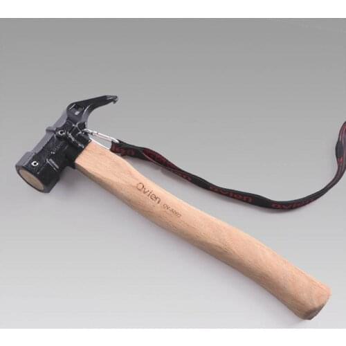 Outdoor Multifunctional Octagonal Copper Hammer Tent Floor Nail Cast Steel Wooden Hammer Camping Equipment