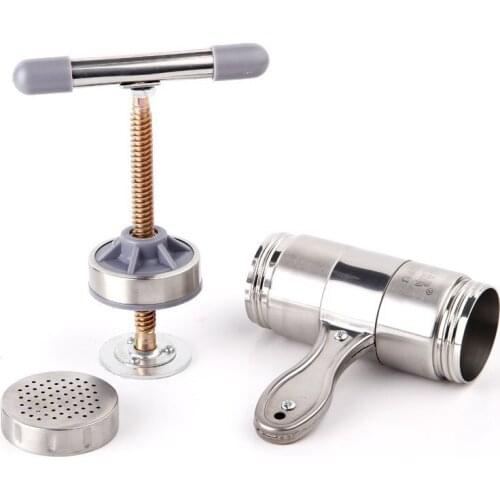Noodle Maker Household Manual Stainless Steel Pressing Machine Kitchen Tool Hollow Noodle Machine Handmade Noodle Machine