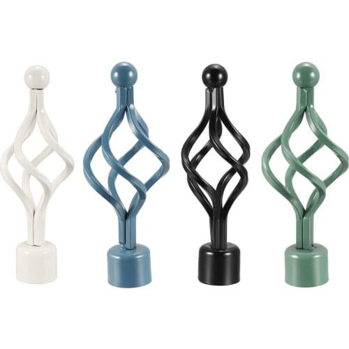 Uxcell Curtain Rod Finials Iron Cap End for 28mm Drapery Pole 160X62mm to your Home and Office makes it Elegant Fashionable