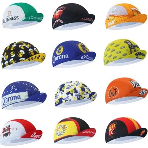 Beer Cycling Cap Gorra Ciclismo Men And Women Bike Caps Breathable Quick Dry Bicycle Hat 13 Style