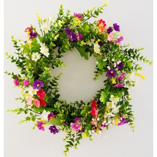 Eucalyptus Wreath Ormament Garland Decor Home Office Garden Party Wedding Arch Front Door Wall Window