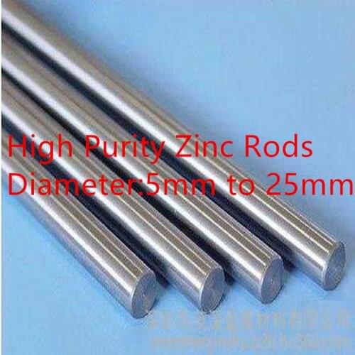 High Purity Zinc Rods Cathodic Protection Sacrificial Anode Rods Sea Water Coolers Anticorrosive Zinc Rods