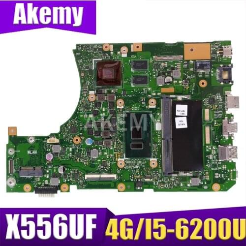 X556UF 4G/I5-6200U (V2G) DDR4 For Asus X556UV X556UJ X556UJ X556UQ Mainboard Motherboard 90NB09Q0-R01100