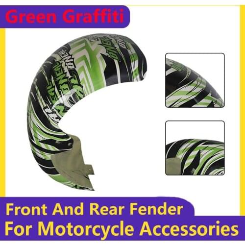 Green Graffiti for Citycoco Electric Scooter Plastic Parts Citycoco Fender Shell Flaps Front and Rear Fender Mudguards