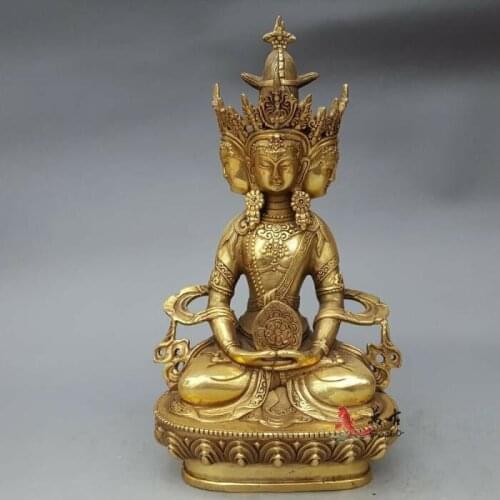 Buddhist brass VAIROCANA, Herr der Mitte buddha statue