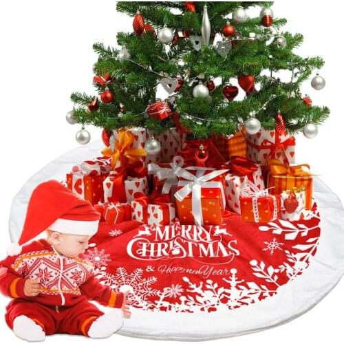 1pcs Christmas Tree Floor Cover Trees Skirt Christmas DIY Decoration Xmas Tree Sweater 2021 New Year Supplies Wedding Decor