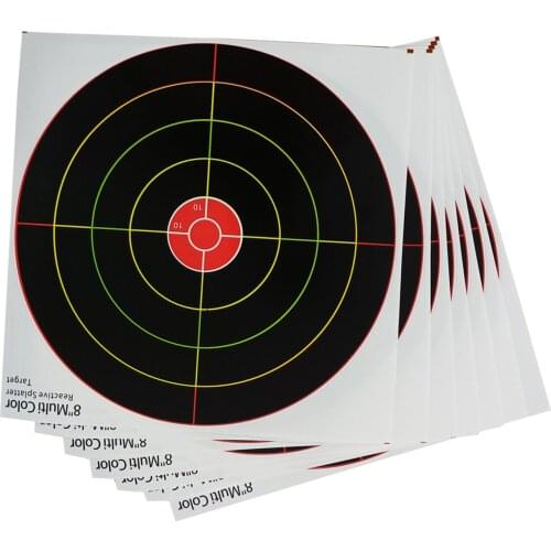 10Pack Shooting Target Face Self-adhesive Splatter Targets Paper Sheets